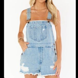 Show Me Your Mimi Georgia Overall Shorts